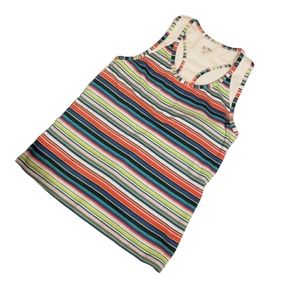 Champion Striped Racerback Tank Top Size Medium